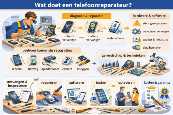 Alles over het beroep telefoonreparateur Wat doet een telefoonreparateur